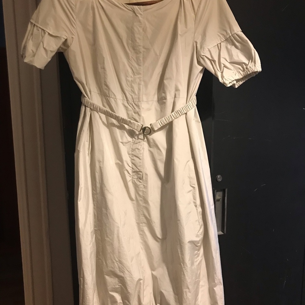 MaxMara Light grey/ silver Midi Dress with Belt